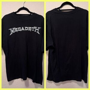 Megadeth T Shirt Mens XL North, Black.